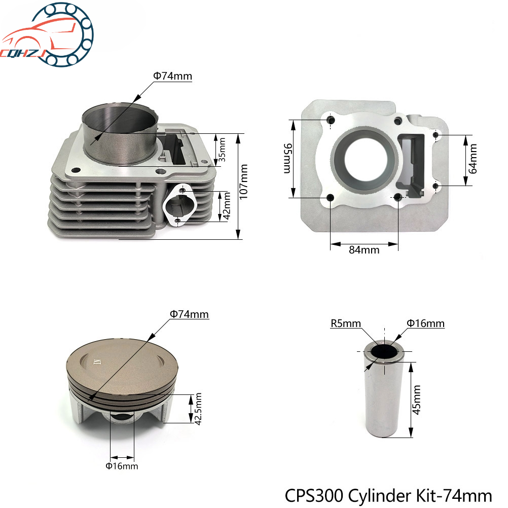 Motorcycle 74MM Air-Cooled Cyl - Motorcycle Piston ulasan dan harga
