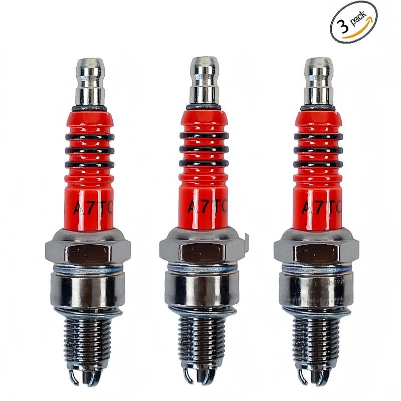 3Pcs A7TC 3Electrode Spark Plu - Motorcycle Spark Plug ulasan dan harga