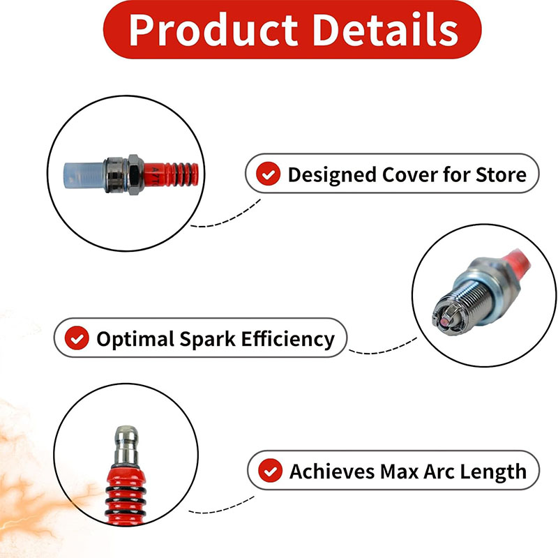 3Pcs A7TC 3Electrode Spark Plu - Motorcycle Spark Plug ulasan dan harga